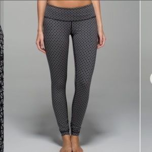 Lululemon Geometric Wunder Under Leggings